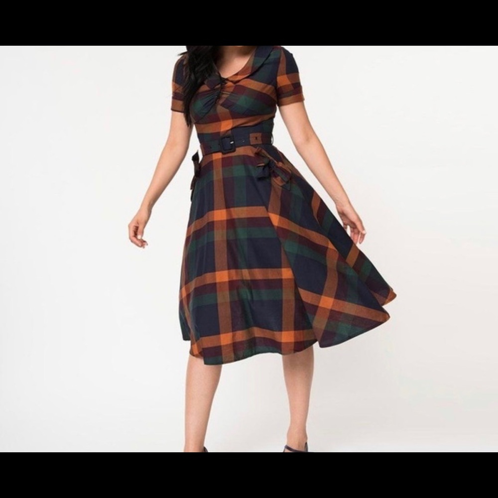 Fall tartan dress